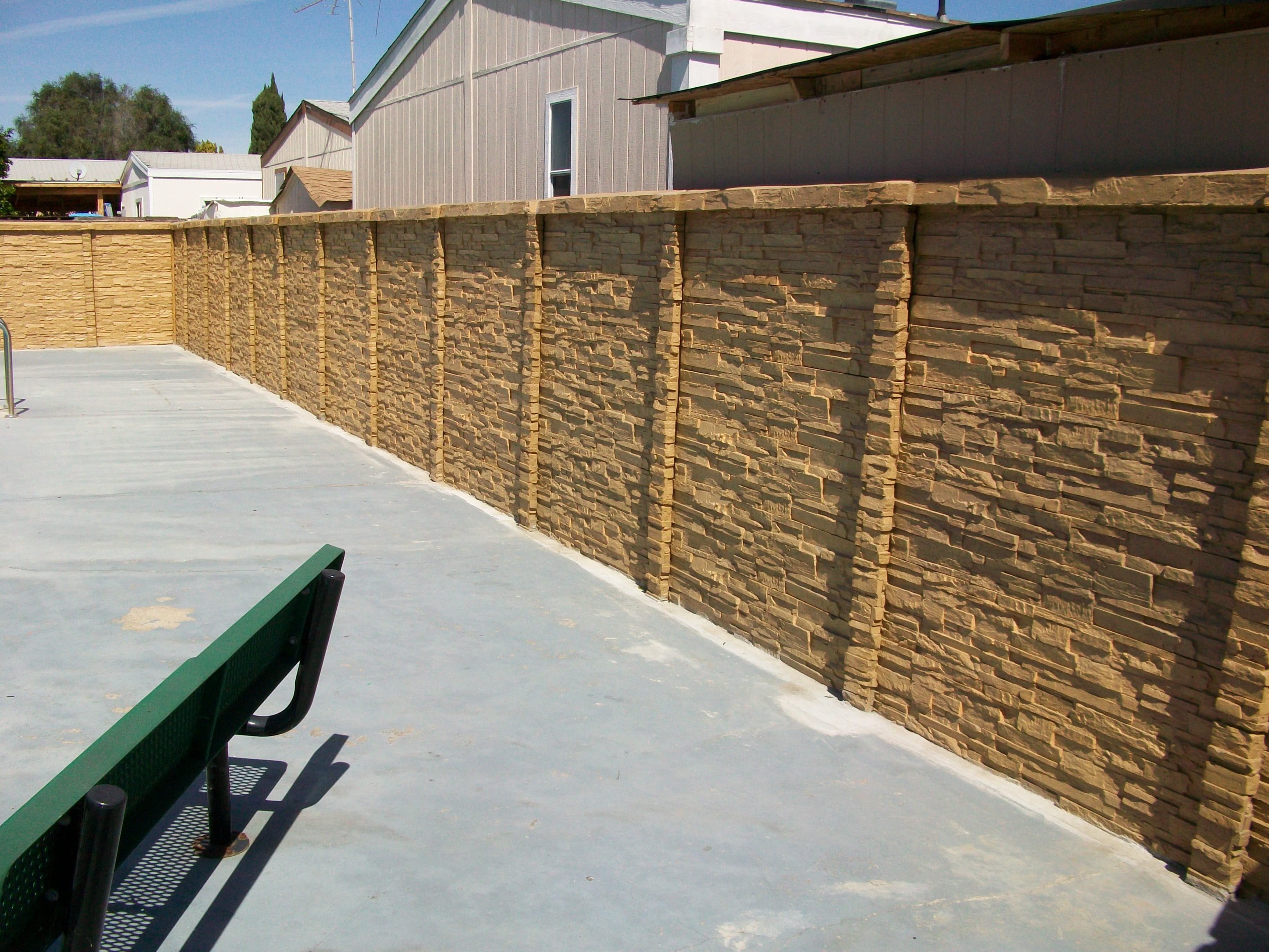 ChiselStone Concrete Fence austin