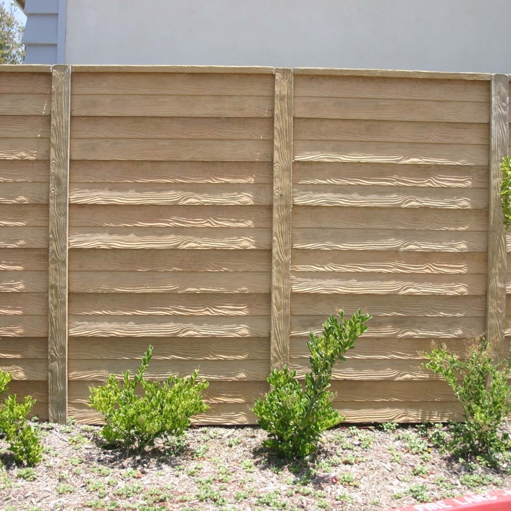 WoodCast Precast Concrete Fence Panel-1