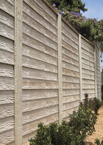 WoodCast Precast Fence